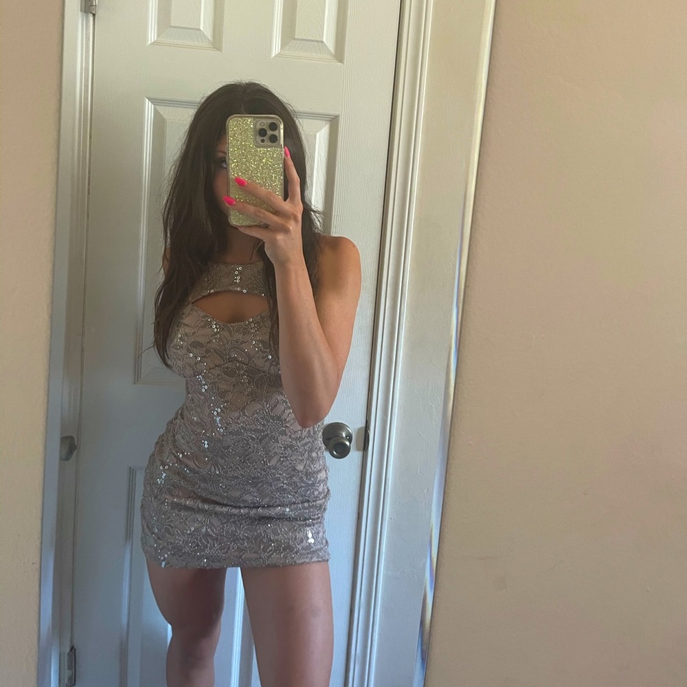 Gold dress